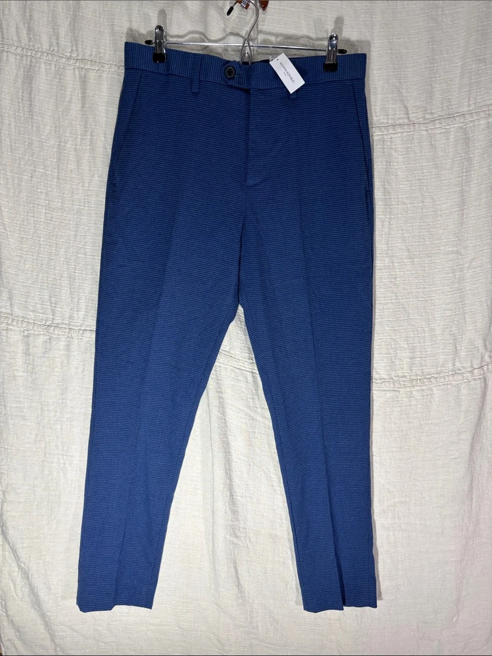 Banana Republic Men's Blue Tailored Stretch Chinos